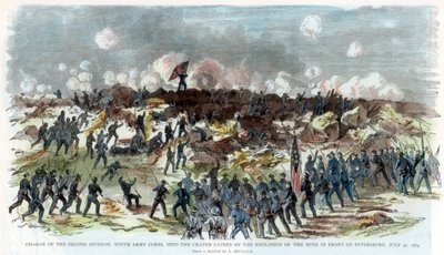 पीटर्सबर्ग, वर्जीनिया, अमेरिकी नागरिक युद्ध की घेराबंदी, 30 जुलाई 1864 द्वारा अज्ञात