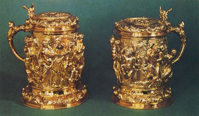सिल्वर-गिल्ट टैंकार्ड्स, c.1661, 1953 द्वारा अज्ञात