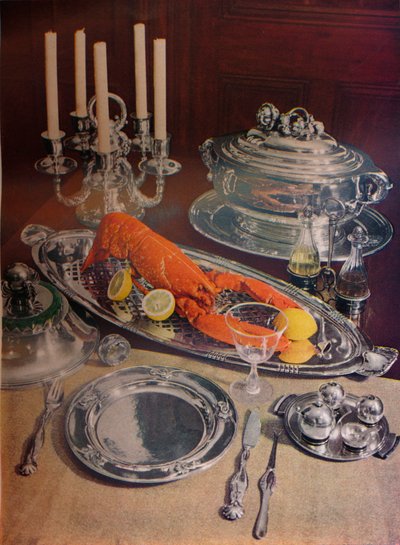सिल्वर डिनर सर्विस, 1936। द्वारा अज्ञात