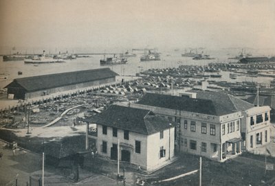 सिंगापुर हार्बर हमेशा 1937 और कई प्रकार की शिपिंग के साथ भीड़ है द्वारा अज्ञात