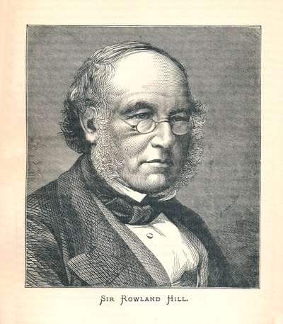 सर रोवल हिल, डाक टिकट के प्रवर्तक, 1893। द्वारा अज्ञात