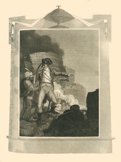 सर सिडनी स्मिथ ने ब्रीच को एकर, 1799, 1816 में डिफेंड किया। द्वारा अज्ञात