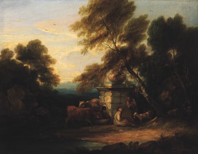 छोटा लैंडस्केप, सीए. 1750-1800. द्वारा अज्ञात