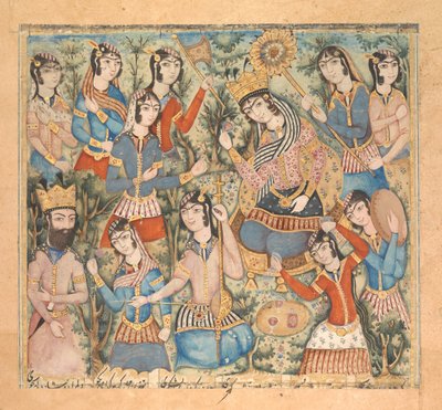 सोलोमन और शेबा की रानी, 19 वीं सदी की शुरुआत में। द्वारा अज्ञात