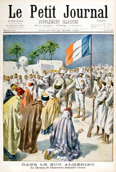 अल्जीरिया के दक्षिण में, जेमा डी चाराउरिन ने दया की माँग की, 1901 द्वारा अज्ञात
