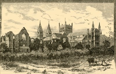 साउथवेल मिनिस्टर और पैलेस के खंडहर, 1898। द्वारा अज्ञात