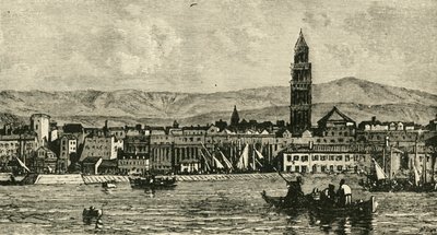 स्पैलाट्रो, हार्बर से, 1890। द्वारा अज्ञात