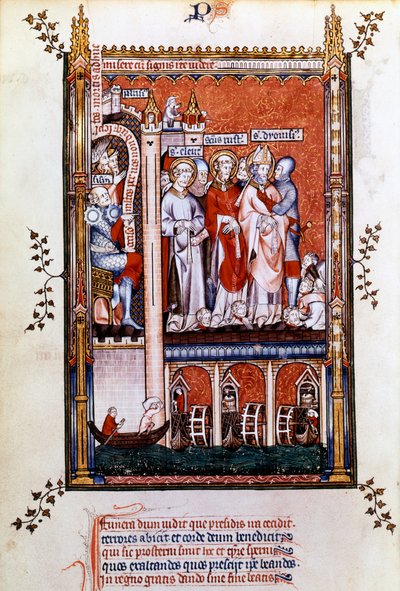 सेंट डेनिस को शहीद, 1317 दिखाया गया है द्वारा अज्ञात