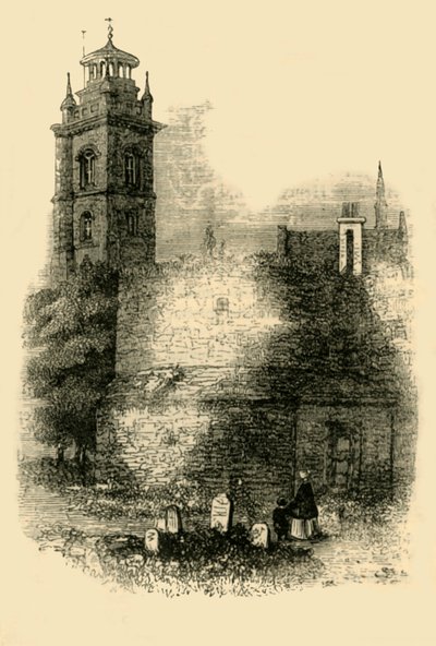 सेंट गिलिस, क्रिपलीगेट, ओल्ड वाल दिखा रहा है, c1872। द्वारा अज्ञात