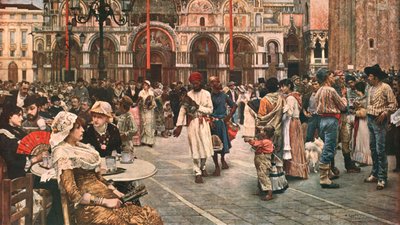 सेंट मार्क्स स्क्वायर, वेनिस, 1883, c1902। द्वारा अज्ञात