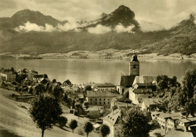 सलज़्कामेरगुट, ऊपरी ऑस्ट्रिया में सेंट वोल्फगैंग, c1935। द्वारा अज्ञात