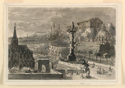 स्टेज डिजाइन, विभिन्न भवनों का समूह द्वारा अज्ञात