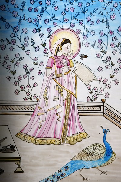 इस्कॉन मंदिर, लंदन, ग्रांडे-ब्रेटगेन में सना हुआ ग्लास द्वारा अज्ञात