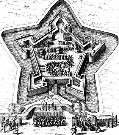 1617-1619 को घेराबंदी के तहत आने वाले एक मोर्ट द्वारा स्टार फोर्ट का बचाव किया गया द्वारा अज्ञात