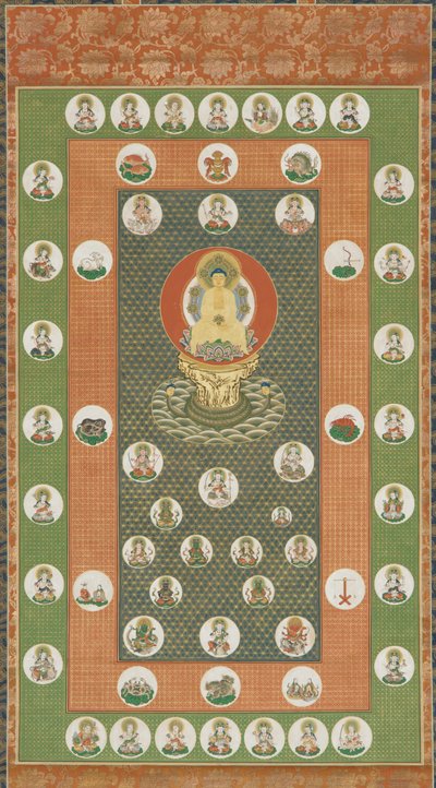 Star Mandala, Edo period, 1615-1868.  द्वारा अज्ञात