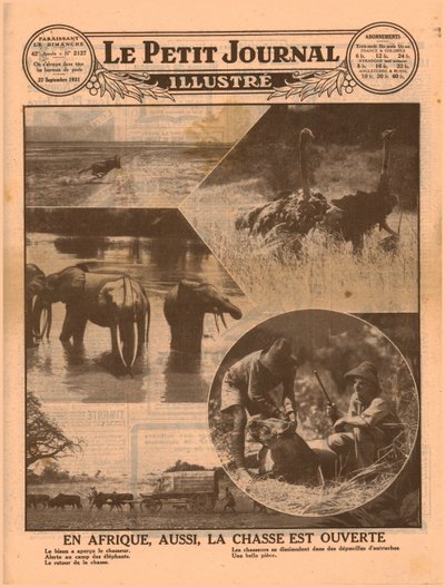 अफ्रीकी शिकार के मौसम की शुरुआत, 1931। द्वारा अज्ञात