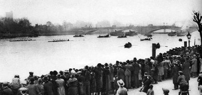 ऑक्सफोर्ड और कैम्ब्रिज बोट रेस, लंदन की शुरुआत, 1926-1927 द्वारा अज्ञात