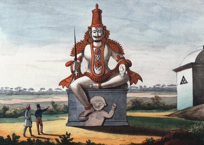 एक हिंदू दुष्ट जिन्न की प्रतिमा, 1828 द्वारा अज्ञात