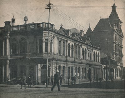 स्टॉक एक्सचेंज, जोहान्सबर्ग, c1900। द्वारा अज्ञात