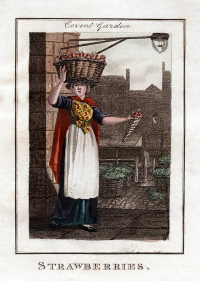 स्ट्रॉबेरी, कोवेंट गार्डन, लंदन, 1805 द्वारा अज्ञात