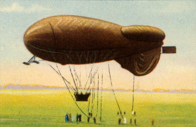 टोकरी, 1918, 1932 के साथ सुव्यवस्थित बैराज गुब्बारा। द्वारा अज्ञात