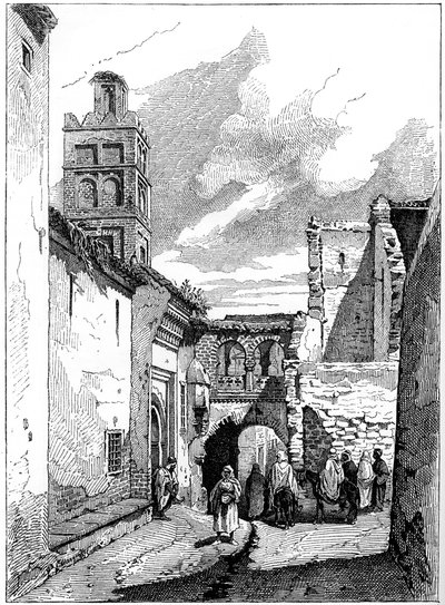 Tlemcen, अल्जीरिया में सड़क दृश्य, c1890 द्वारा अज्ञात