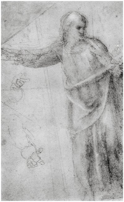 मसीह के एक आंकड़े के लिए अध्ययन, c1555 1958 द्वारा अज्ञात