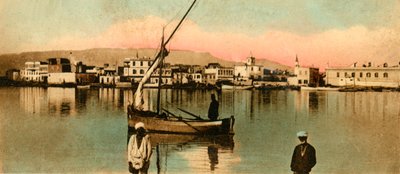स्वेज - उच्च पानी के दौरान टौंस का दृश्य, c1918-c1939। द्वारा अज्ञात