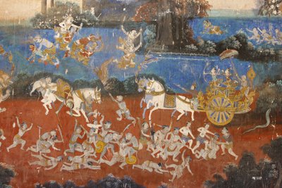 सिल्वर पैगोडाइस भित्ति चित्र में रीमकर के दृश्यों को दर्शाया गया है जो कि कंबोडियन या खमेर है, जो क्लासिक हिंदू कविता रामायण, नोम पेन्ह, कंबोडिया का संस्करण है। द्वारा अज्ञात