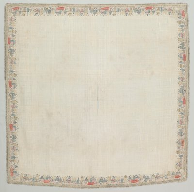 टेबल क्लॉथ, सी। 1775-1825। द्वारा अज्ञात