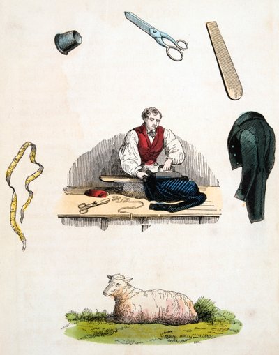 दर्जी, c1845 द्वारा अज्ञात