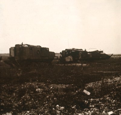टैंक, जुविंकोर्ट, उत्तरी फ्रांस, c1914-c1918 द्वारा अज्ञात