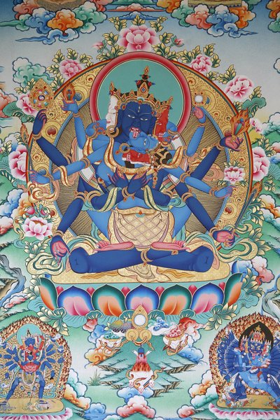 तंत्रवाद: तिब्बती तांत्रिक देवी। कोपन मठ, काठमांडू, नेपाल द्वारा अज्ञात