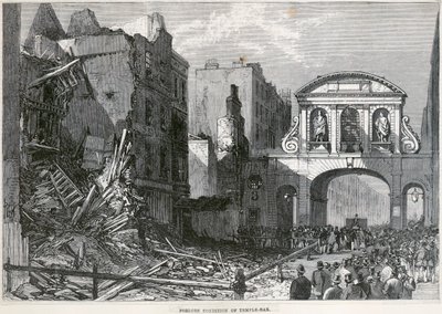 टेम्पल बार, लंदन, 1877 द्वारा अज्ञात