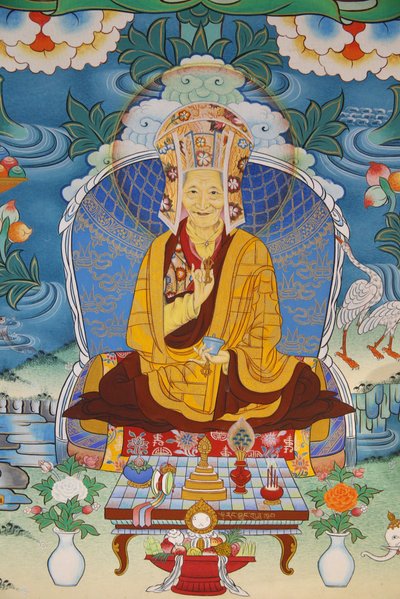 हजार बुद्धों का मंदिर दशांग काग्यू लिंग कलीसिया चित्रकारी कलौ रिनपोछे, ला बोउले, फ्रांस द्वारा अज्ञात