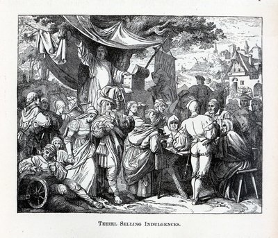 टेटज़ेल बेचना Indulgences, 1882 द्वारा अज्ञात