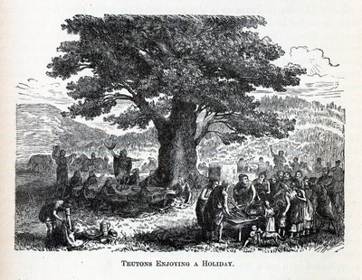 ट्यूटन्स का आनंद लेते हुए एक छुट्टी, 1882 द्वारा अज्ञात
