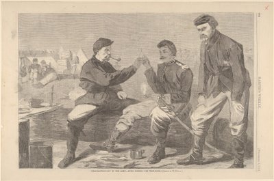 सेना में धन्यवाद दिवस - डिनर के बाद: विश-बोन हार्पर्स वीकली, वी ..., 3 दिसंबर, 1864। द्वारा अज्ञात