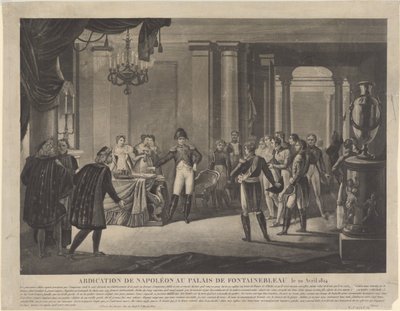 1814 के फॉनटेनब्लियू में नेपोलियन का अब्दिकेशन द्वारा अज्ञात