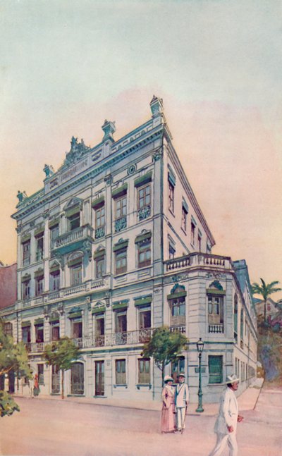 लियोपोल्डिना रेलवे के प्रशासनिक कार्यालय, रियो बे, 1914 का सामना कर रहे हैं द्वारा अज्ञात