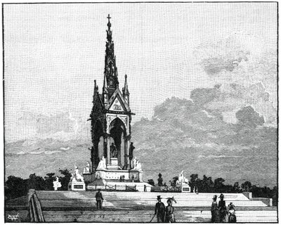 अल्बर्ट मेमोरियल, केंसिंग्टन, लंदन, 1900 द्वारा अज्ञात