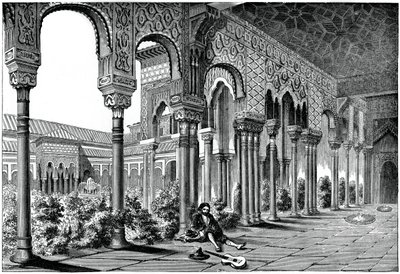 अलहम्ब्रा पैलेस, ग्रेनेडा, स्पेन, 1870 द्वारा अज्ञात
