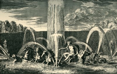 फ्रांस के वर्साय के गार्डन में अपोलो फाउंटेन, 1683, 1903। द्वारा अज्ञात