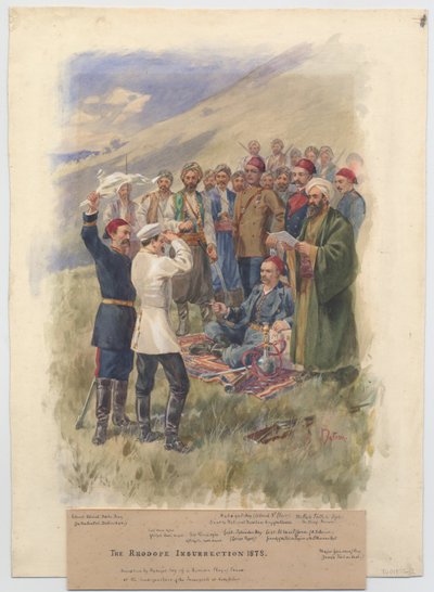 अप्रैल विद्रोह 1878. विद्रोहियों के मुख्यालय में वार्ता, 1878 द्वारा अज्ञात