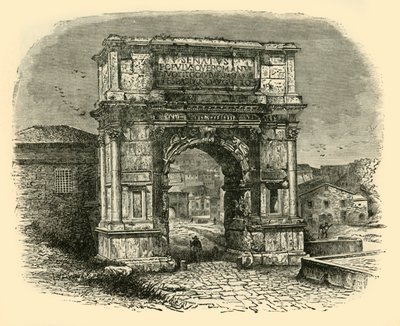 द आर्क ऑफ टाइटस, रोम, 1890। द्वारा अज्ञात