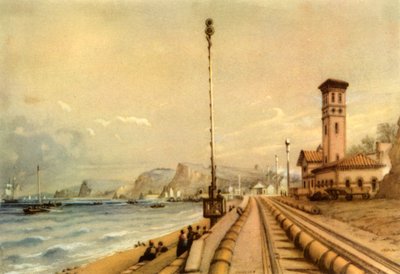 डावलिश में वायुमंडलीय रेलवे, 1847, 1945। द्वारा अज्ञात