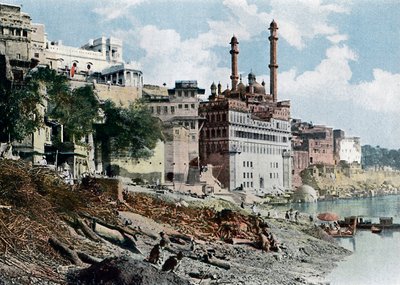 औरंगजेब मस्जिद, वाराणसी, भारत, c1890 द्वारा अज्ञात