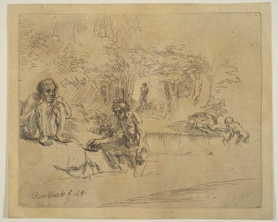 द बाथर्स, 1651। द्वारा अज्ञात