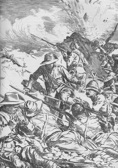 स्पियन कोप की लड़ाई, बोअर युद्ध, दक्षिण अफ्रीका, 1900 1906 द्वारा अज्ञात