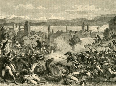 ज्यूरिख की लड़ाई, 1799, 1890। द्वारा अज्ञात